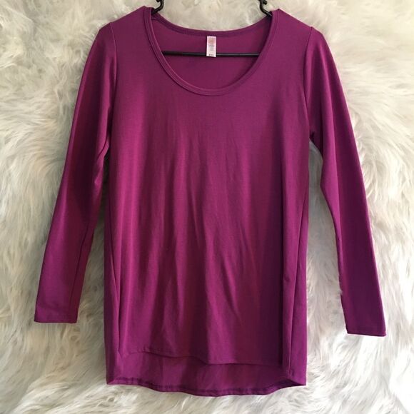 LuLaRoe Purple long sleeve comfy Tee - Picture 1 of 3